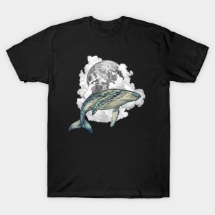 Moon whale T-Shirt